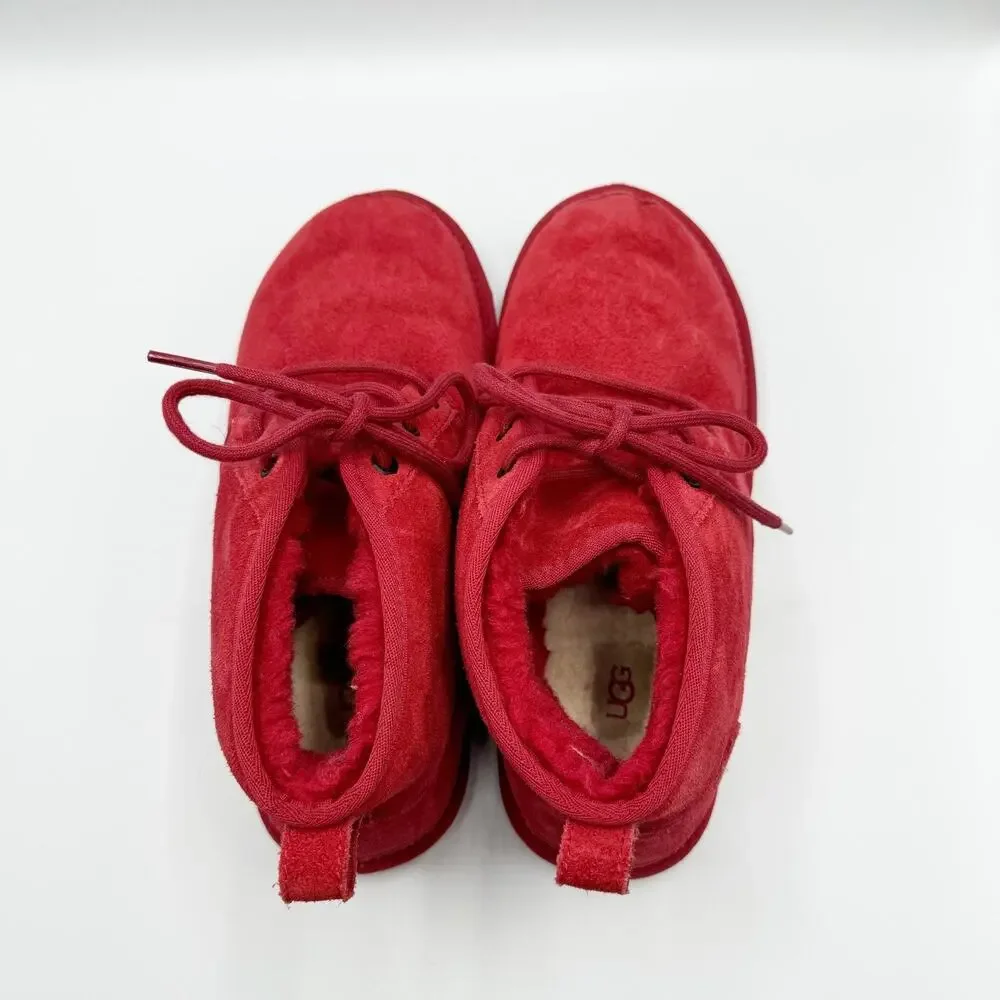 UGG Mens Neumel Chukka Ankle Boot 3236 Samba Red Suede Mens 9